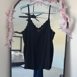 Torrid Black Scalloped Camisole